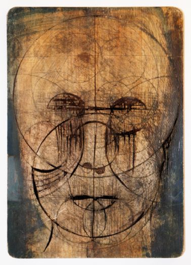 גדי צדר, ללא כותרת, 2012, חריטה בעץ וצבע אקרילי, 40X28 ס''מ גדי צדר, ללא כותרת, 2012, חריטה בעץ וצבע אקרילי, 40X28 ס''מ