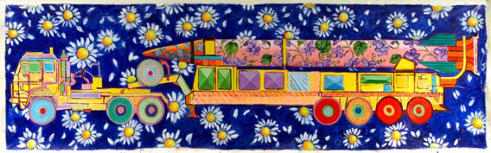 שוני ריבנאי, שיהאב 3, 2011 שמן על בד 80X248 ס''מ שוני ריבנאי, שיהאב 3, 2011 שמן על בד 80X248 ס''מ