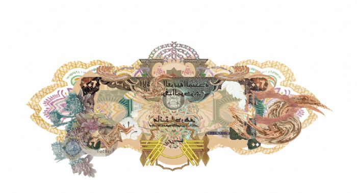 ליטל לב-כהן, Currency Constellation 2, 2005, הדפס למדה ליטל לב-כהן, Currency Constellation 2, 2005, הדפס למדה