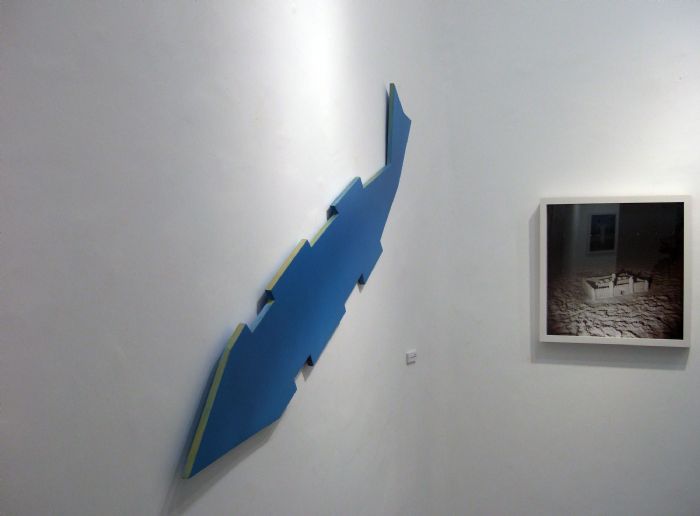 משה גרשון, נגזרת שמיים, 2008, אקריליק על עץ משה גרשון, נגזרת שמיים, 2008, אקריליק על עץ