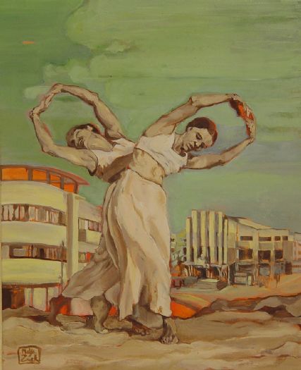 מאיה זק, שם ואז, 2008, שמן על בד מאיה זק, שם ואז, 2008, שמן על בד