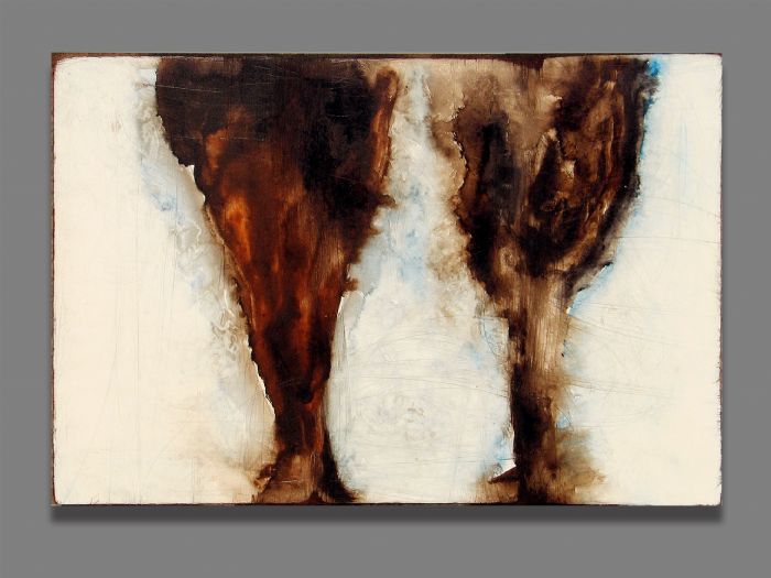 אורי התקשר, 2006, טכניקה מעורבת על עץ, 24X17 ס''מ אורי התקשר, 2006, טכניקה מעורבת על עץ, 24X17 ס''מ