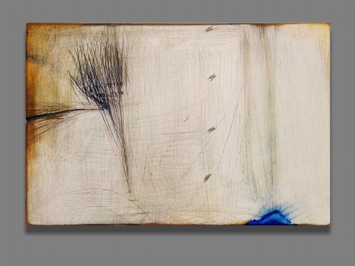 אורי התקשר, 2006, טכניקה מעורבת על עץ, 24X17 ס''מ אורי התקשר, 2006, טכניקה מעורבת על עץ, 24X17 ס''מ
