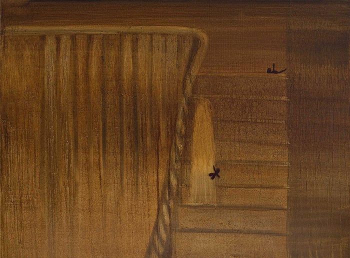 מדרגות, 2008, שמן וצבעי זכוכית על בד, 90X120 ס''מ מדרגות, 2008, שמן וצבעי זכוכית על בד, 90X120 ס''מ