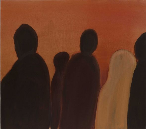 לוויה, 2008, שמן על בד, 80X90 ס''מ לוויה, 2008, שמן על בד, 80X90 ס''מ