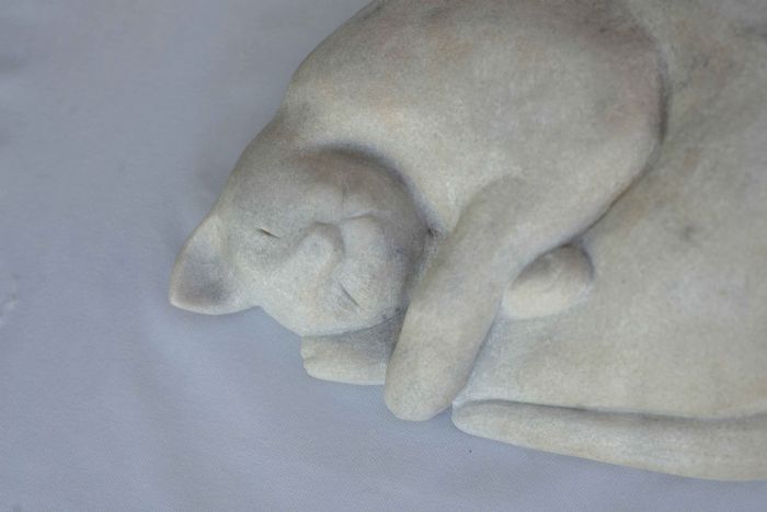 חתול, 2016, שיש, 37X24X11 ס''מ חתול, 2016, שיש, 37X24X11 ס''מ